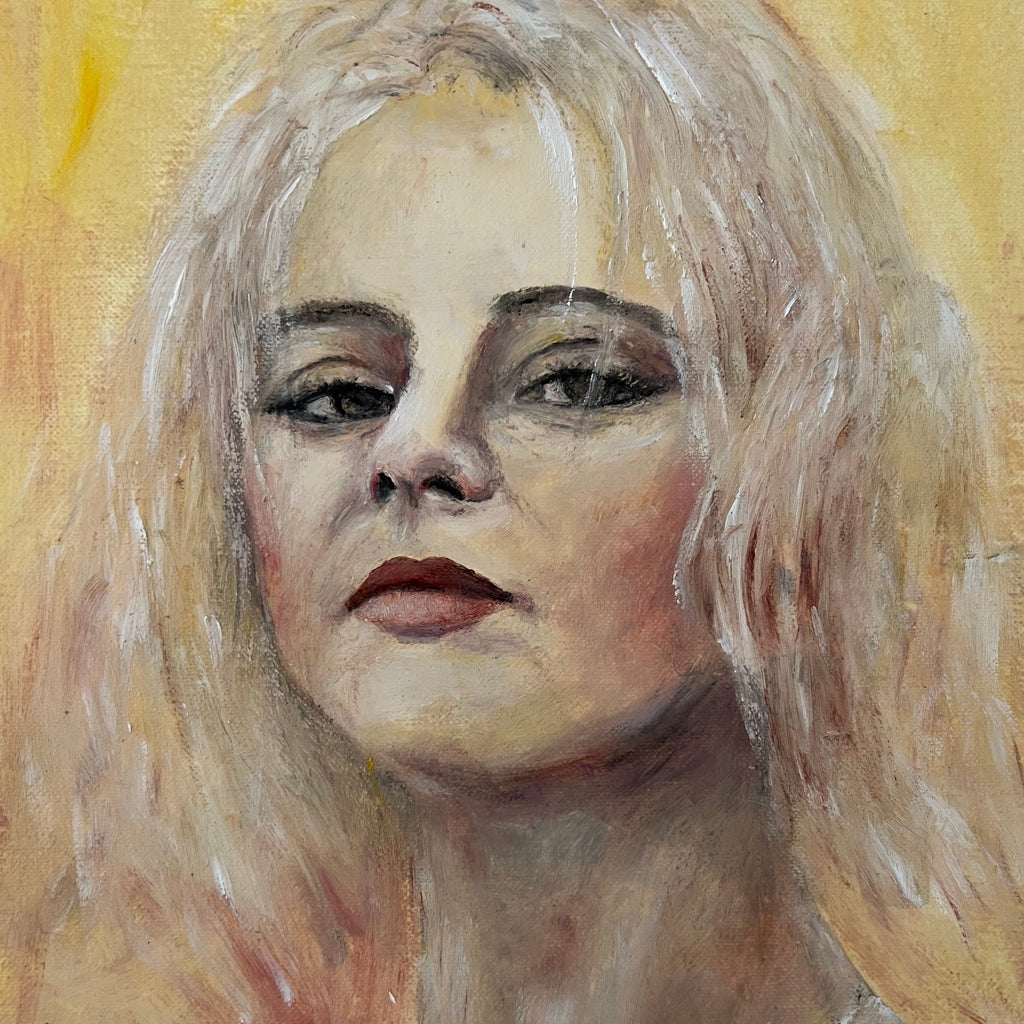 Paint a portrait with cold wax